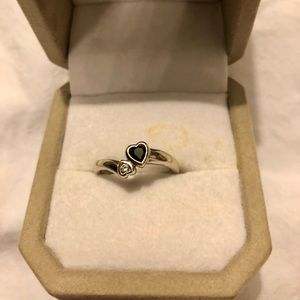 Kay Jewelers Diamond and Sapphire Heart Ring